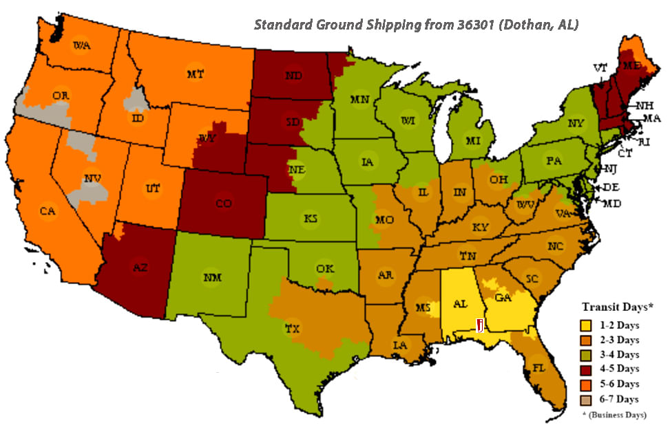 Maps for Delivery Times