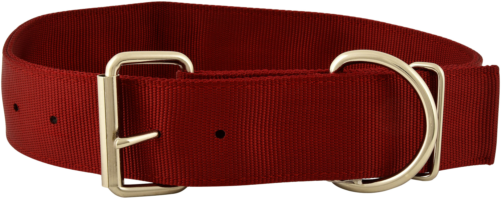 Heavy Duty 2"Wide 25" Nylon Dog Collar Color: Red SS6Q - Picture 2 of 2